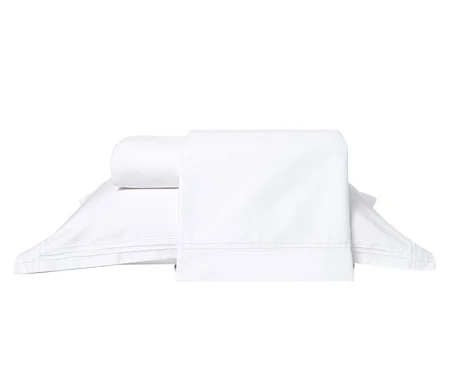 Jogo de Lençol Acetinado Vienna Branco 400 Fios