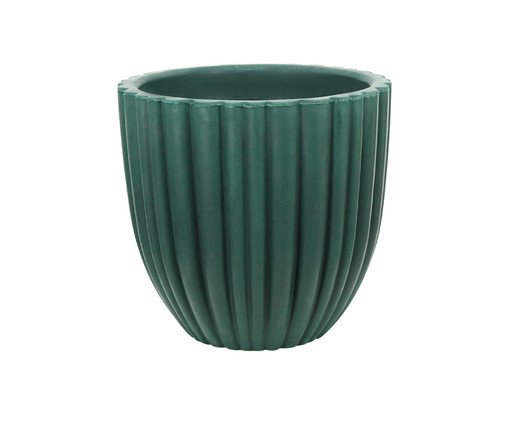 Vaso Cacau Redondo Brilho Antique Verde, green | WestwingNow