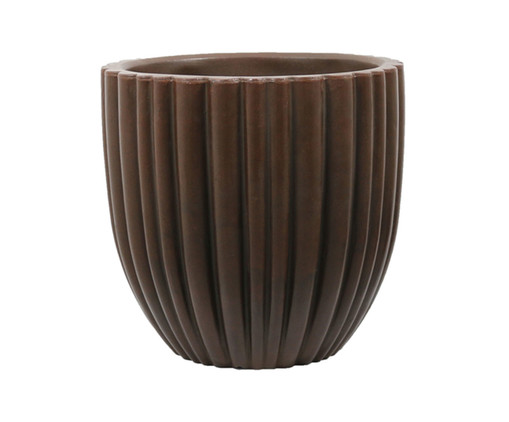 Vaso Cacau Redondo Brilho Antique Rusty, Cobre | WestwingNow