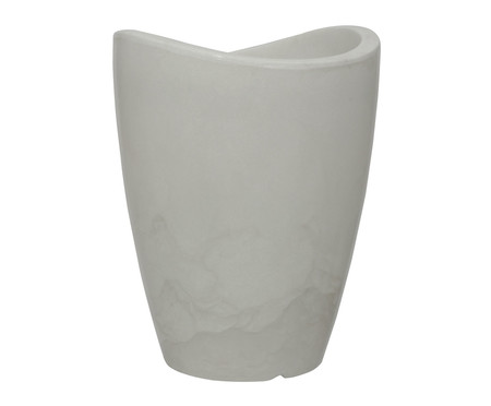 Vaso Copacabana Alto Brilho Antique Branco