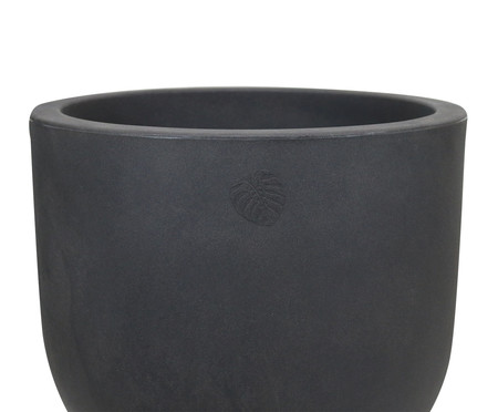 Vaso Decô Baixo Fosco Antique Preto | WestwingNow