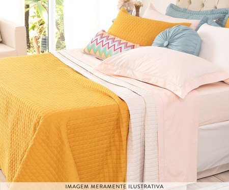 inativo_Lençol Inferior Unique Sal Rosa 200 Fios - Queen Size | Westwing