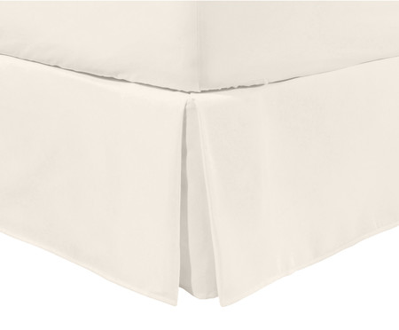 Saia para Cama Box com Babado Basic Off White 200 Fios | Westwing