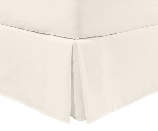 Saia para Cama Box com Babado Basic Off White 200 Fios, beige | WestwingNow
