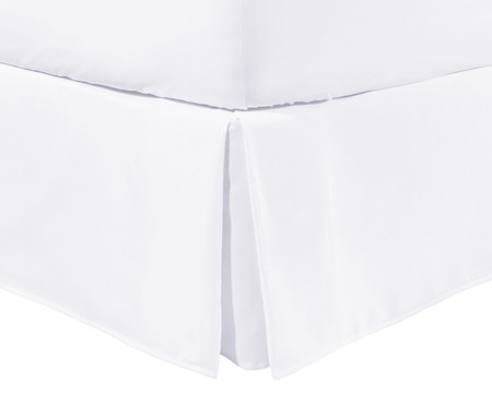 Saia para Cama Box com Babado Basic Branco 200 Fios | WestwingNow