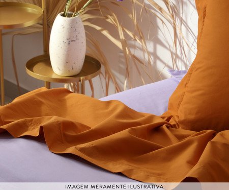 Lençol Inferior com Elástico Basics Lavanda 200 Fios | Westwing