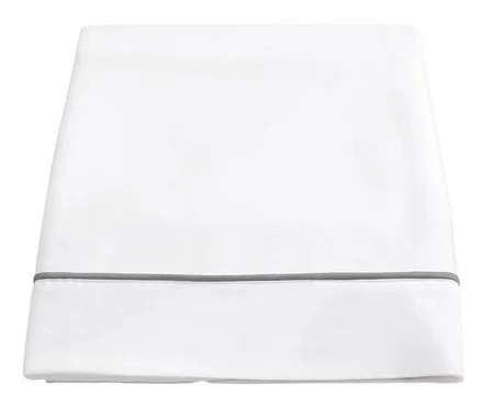 Lençol Superior Basics em Vivo Branco e Cinza 200 Fios