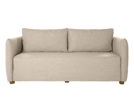 Sofá Cama em Linho Luma Bege | Westwing