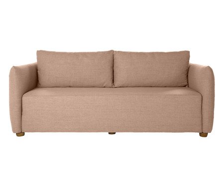 Sofá Cama em Linhão Luma Rosa | Westwing