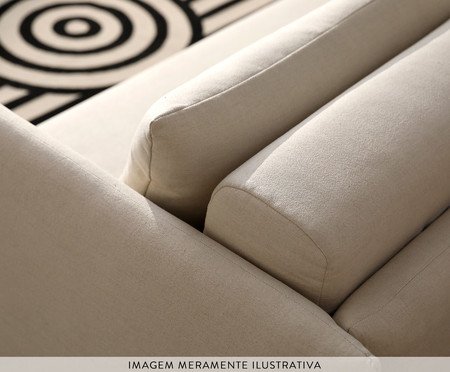 Sofá Cama em Linhão Luma Rosa | Westwing