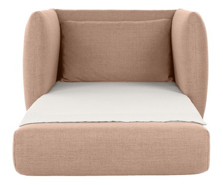 Poltrona Cama em Linho Luma Rosa | Westwing