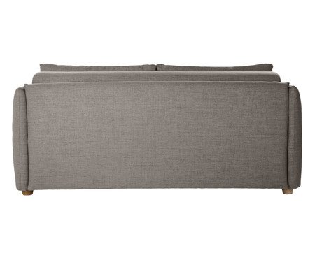 Sofá Cama em Linho Luma Cinza | Westwing