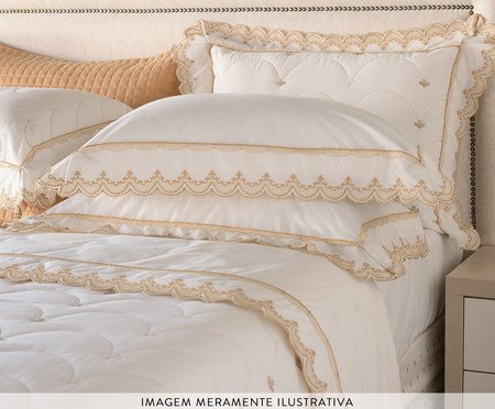 Jogo de Lençol Imperiale Palha 180 Fios | Westwing
