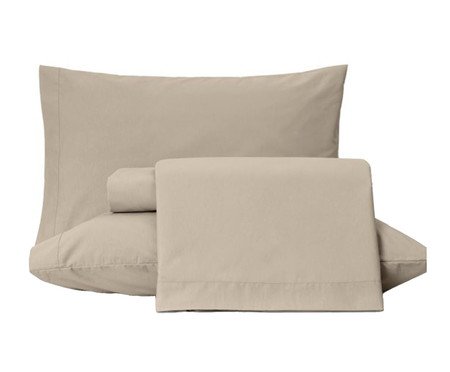 Jogo de Lençol Comfort Caqui
