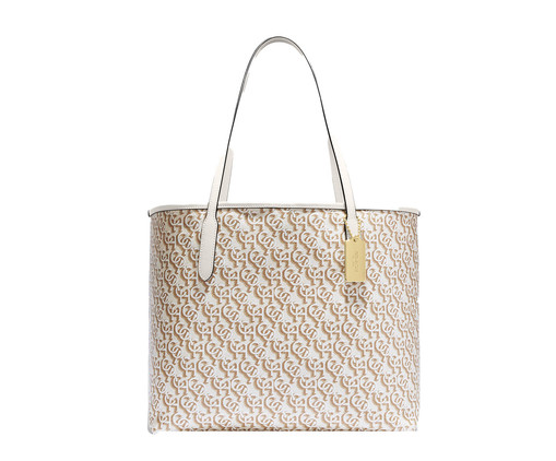 Bolsa City Tote Signature Monogram Print Chalk, Off White | WestwingNow