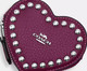 Chaveiro Heart Pouch with Rivets Deep Berry, purple | WestwingNow