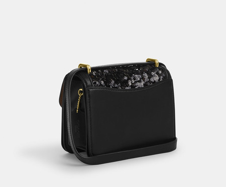 Bolsa Morgan Square Crossbody with Sequins Black | WestwingNow