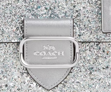 Bolsa Morgan Square Crossbody with Glitter Silver | WestwingNow