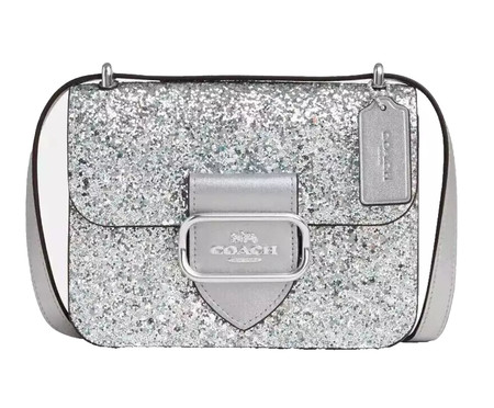 Bolsa Morgan Square Crossbody with Glitter Silver | WestwingNow