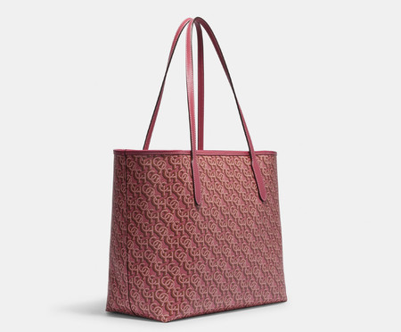 Bolsa City Tote Signature Monogram Print Rouge | WestwingNow