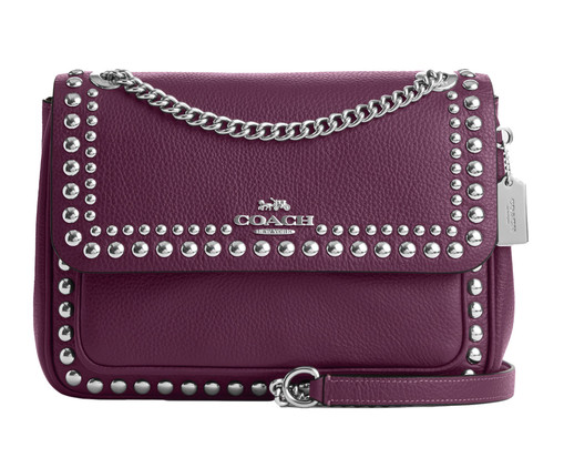 Bolsa Klare Crossbody 25 With Rivets Deep Berry, purple | WestwingNow