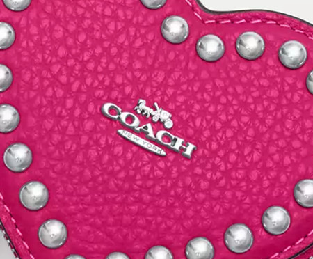 Chaveiro Heart Pouch with Rivets Cerise | WestwingNow