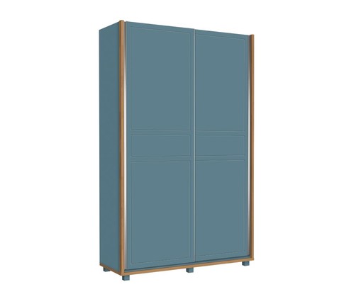 Armário Sleep Azul e Wood - 02 Portas, Azul | WestwingNow