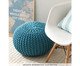 Puff em Tricô - Azul Marinho, Azul | WestwingNow