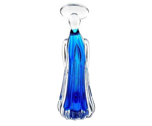 Anjo Pequeno em Cristal Azul Celeste - 20cm, Azul | WestwingNow