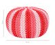 Puff em Tricô - Rosa, Vermelho, Rosa | WestwingNow