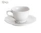 Jogo de Xícaras para Café com Pires Neat, Branco | WestwingNow