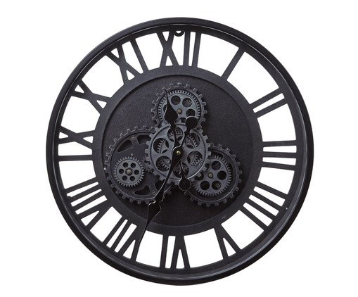 Relógio de Parede em Metal Roman Cinza - 49cm, multicolor | WestwingNow