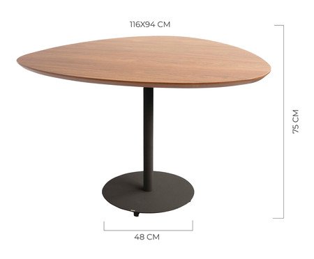 Mesa de Jantar Orgânica Preta | Westwing