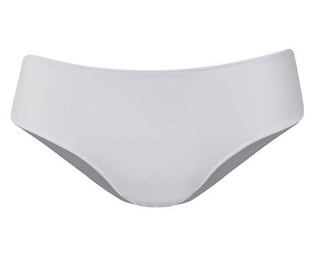 Kit com 2 Calcinhas Laterais Largas Básica - Bege Camurça/Branco | Westwing
