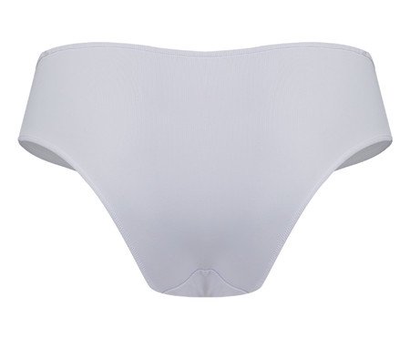 Kit com 2 Calcinhas Laterais Largas Básica - Bege Camurça/Branco | Westwing