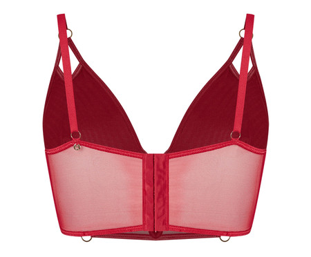 Sutiã Mini Corselet em Tule Vermelho | WestwingNow