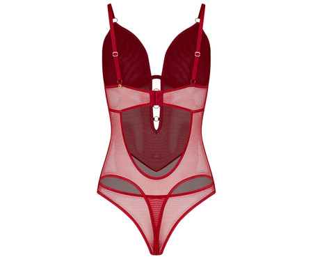 Body em Tule Vermelho Zaire | WestwingNow