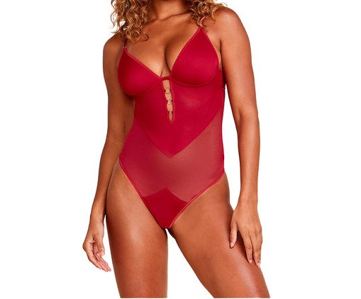 Body Em Tule - Vermelho Zaire, Colorido | WestwingNow