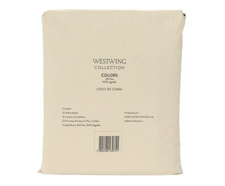 Jogo de Lençol Colors Rice 200 Fios - Casal | Westwing