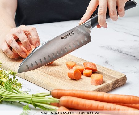 Faca Santoku em Inox Comfort Pro | Westwing