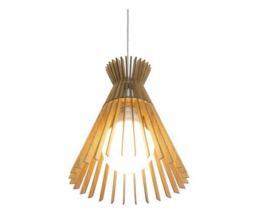 Pendente Stecche Di Legno Imbuia Iv Bivolt, Marrom | WestwingNow