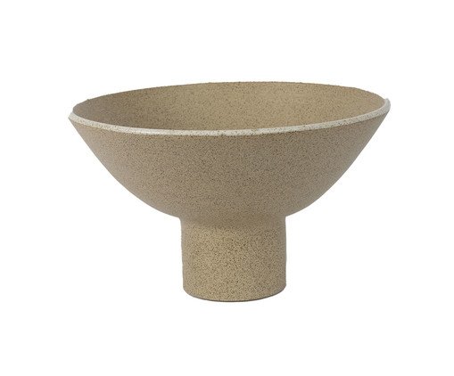 Fruteira Grande Cuia Areia e Branco, Bege | WestwingNow