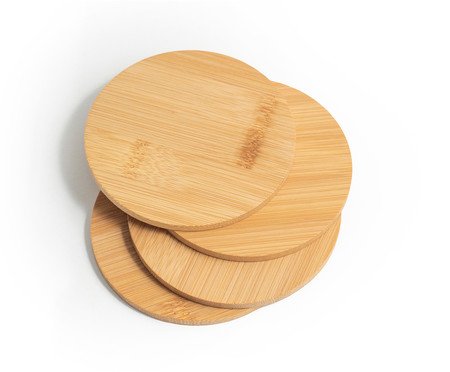 Jogo de Porta-Copos em Bambu Natural | Westwing
