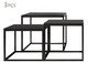 Jogo de Mesas Cube Preto, black | WestwingNow