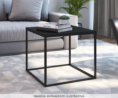 Jogo de Mesas Cube Preto | Westwing