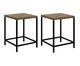 Jogo de Mesa com 4 Bancos Quadra Vermont e Preto, multicolor | WestwingNow