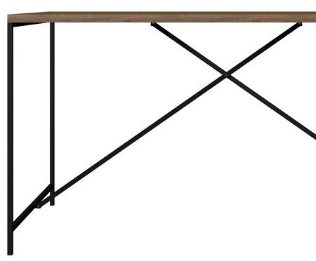 Jogo de Mesa com 4 Bancos Quadra Vermont e Preto | Westwing