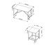 Jogo de Mesa com 4 Bancos Quadra Vermont e Preto, multicolor | WestwingNow