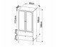 Guarda Roupas 2 Portas 2 Gavetas Palhinha Oslo Hanover, multicolor | WestwingNow