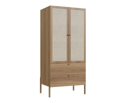 Guarda Roupas 2 Portas 2 Gavetas Palhinha Oslo Hanover, multicolor | WestwingNow